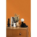 Caselio|Orange burlap effect wallpaper|Wallpaper