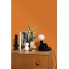 Caselio|Papier peint toile de jute orange|Papier Peint