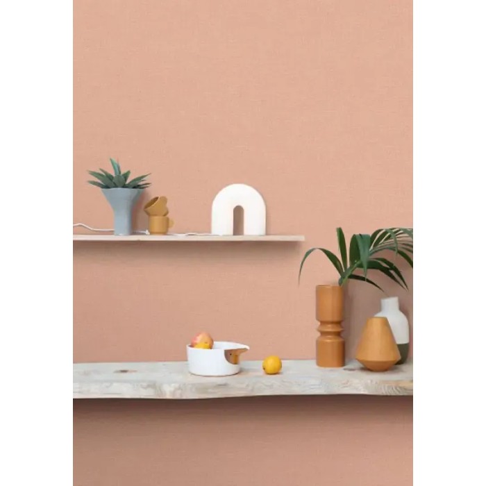 Papel pintado yute natural rosa - Caselio Happy Therapy 104014181