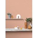 Caselio|Papier peint jute naturel rose|Imitation Raphia