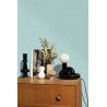 Caselio|Turquoise faux jute wallpaper|Raffia Imitation