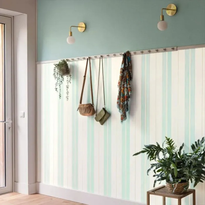 Caselio|Aqua Grün Juteoptik-Tapete|Raffiaimitation