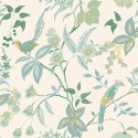 Caselio|Romantic floral wallpaper with birds|Wallpaper