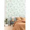 Caselio|Romantic floral wallpaper with birds|Wallpaper