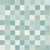 Caselio|Grün-Blaue Mosaikfliesen-Tapete|Fliesenimitat