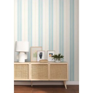 Caselio|Wide bicolor white and silver-gray striped wallpaper|Stripes 2
