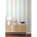 Caselio|Watercolor Scandinavian-style blue striped wallpaper|Stripes
