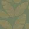 Caselio|Papel pintado hojas grandes de plátano verde caqui|Papel Pintado
