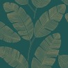 Caselio|Minimalistische grüne Bananenblätter Tapete|Minimalistisch
