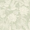 Caselio|Aqua green exotic plant wallpaper|Wallpaper