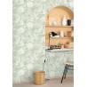Caselio|Aqua green exotic plant wallpaper|Wallpaper