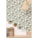 Caselio|Khaki green Hawaiian plant wallpaper|Tropical