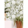 Caselio|Papier peint plantes hawaïennes exotiques vert kaki|Tropical