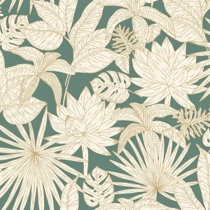 Architects Paper|Nordic style floral wallpaper with brown background|Floral