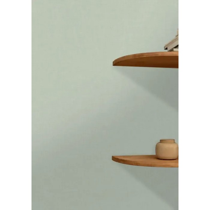 Caselio|Papier peint textile lin vert amande|Imitation Tissu