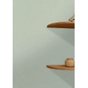 Caselio|Papier peint textile lin vert amande|Imitation Tissu