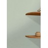 Caselio|Almond green linen effect wallpaper|Fabric Imitation