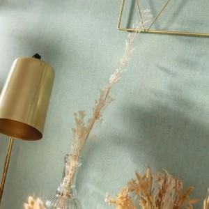 Caselio|Papier peint lin blanc, flammé avec éclat|Imitation Tissu 2
