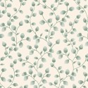 Caselio|Papier peint feuilles d’eucalyptus blanc|Papier Peint