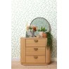 Caselio|White eucalyptus leaf wallpaper|Wallpaper