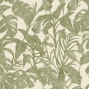 Caselio|Papel pintado estampado tropical, hojas de monstera|Papel Pintado