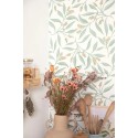 Caselio|Papier peint cuisine branches d’eucalyptus|Papier Peint