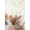 Caselio|Papier peint cuisine branches d’eucalyptus|Papier Peint