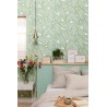 Caselio|Large green leaf wallpaper for bedroom|Wallpaper