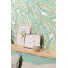 Caselio|Large green leaf wallpaper for bedroom|Wallpaper