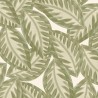 Caselio|Khaki green large leaf print wallpaper|Wallpaper