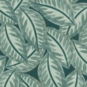 Caselio|Papier peint grandes feuilles vert pin|Moderne