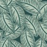 Caselio|Papel pintado hojas grandes verde pino|Moderno