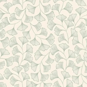 Casadeco|Papier peint style oriental, cerisier en fleur et pivoines bleu foncé|Fleurs Japonaises