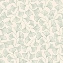 Caselio|Papier peint style japonais feuilles de ginkgo vert et blanc|Oriental
