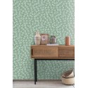 Caselio|Japanische Tapete mit grünen Ginkgo Blättern|Modern