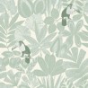 Caselio|Papier peint plantes exotiques et toucans vert et blanc|Papier Peint