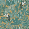 Caselio|Tropical wallpaper with exotic plants and toucans|Tropical