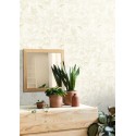 Caselio|Papier peint intemporel marais avec flamants roses beige|Papier Peint