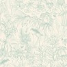 Caselio|Papier peint flamants roses blanc et vert|Papier Peint