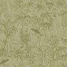 Caselio|Papier peint marais avec flamants roses style intemporel kaki|Papier Peint