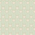 Caselio|Papel pintado para recibidor estilo art decó verde y dorado|Art Deco