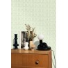 Caselio|Hallway wallpaper Art Deco style green and gold|Art Deco