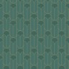 Caselio|Art Deco green and gold geometric wallpaper|Art Deco