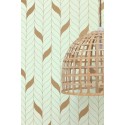 Caselio|Minimalist green and gold bedroom wallpaper|Wallpaper