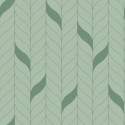 Caselio|Papier peint moderne lianes minimalistes vert|Minimaliste