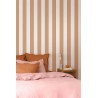 Caselio|Brown striped wallpaper for bedrooms|Stripes