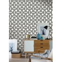 Caselio|Retro oval circles wallpaper black and white|Circles