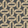 Caselio|Moderne Tapete mit ovalen Kreisen gold|Kreisen