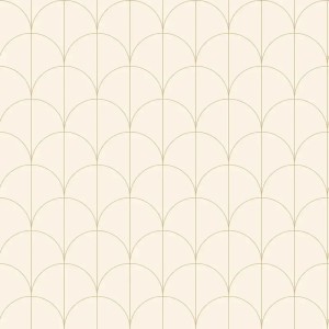 Caselio|Moderne Tapete mit ovalen Kreisen gold|Kreisen
