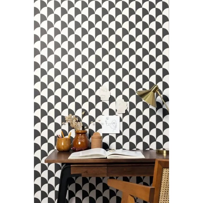 Caselio|Art Déco Tapete schwarz weiß|Art Deco